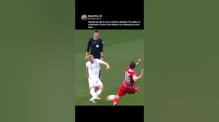 Matthijs de Ligt is not an ordinary defender. The ability of a defender to score from distance is…