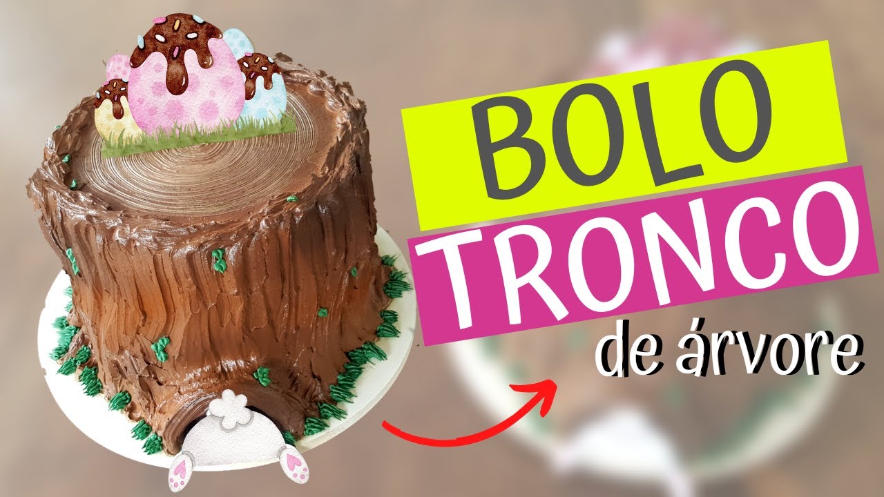 BOLO TRONQUINHO | Bolo tronco de árvore | Toca do coelho