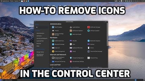 How To Remove Icons in the Control Center