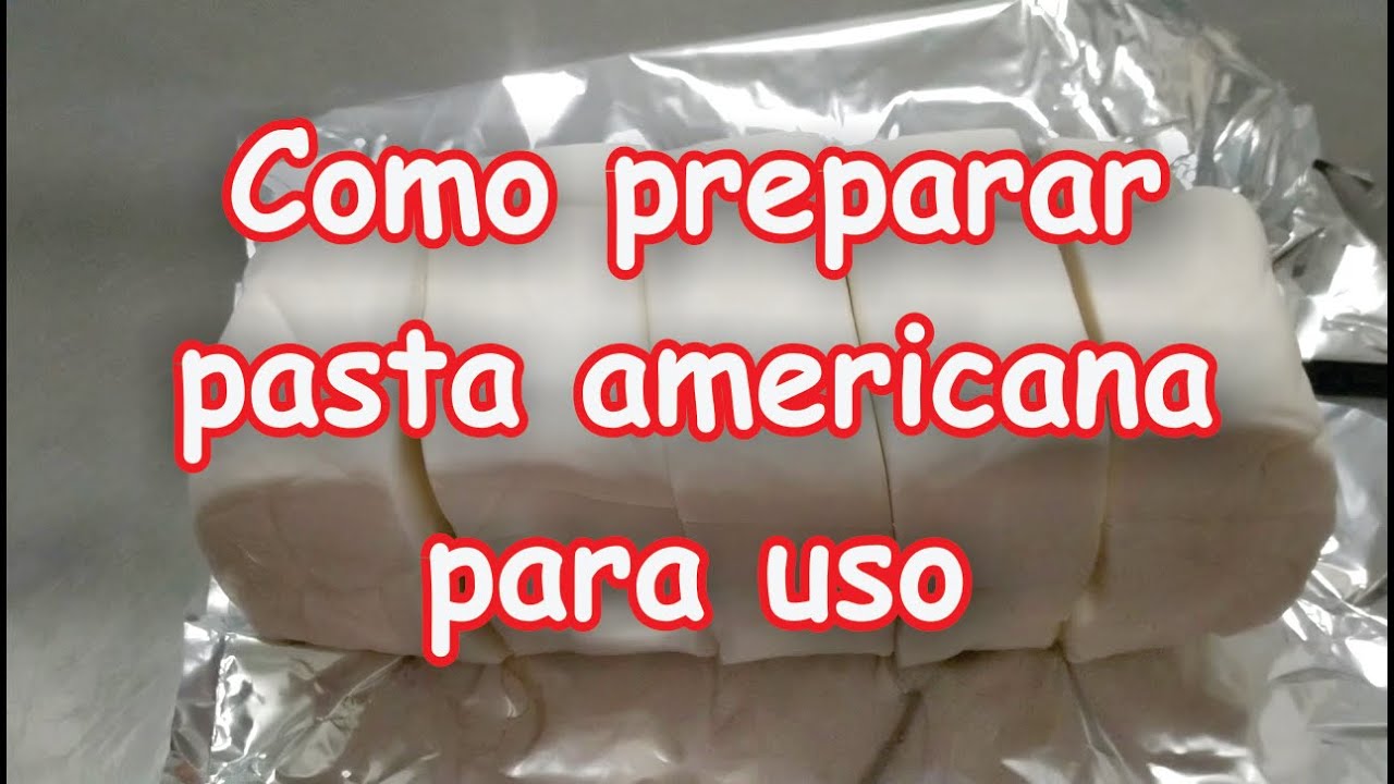 Como preparar pasta americana para uso YouTube
