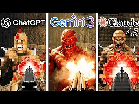 ChatGPT vs Gemini 3 vs Claude Create DOOM From Scratch