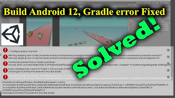Unity Gradle Error, While Export ANDROID 12 or API Level 31. [SOLVED!!!] by Hossen Mohammad Khan