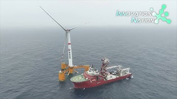 China installs its first deep-sea floating wind platform