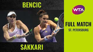 Belinda Bencic vs. Maria Sakkari | Full Match | 2020 St. Petersburg Quarterfinal