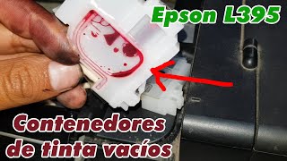Aire en los contenedores de tintas  Epson L395