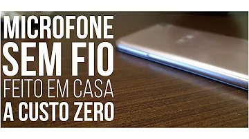 Como ter um microfone sem fio caseiro e sem gastar nada?