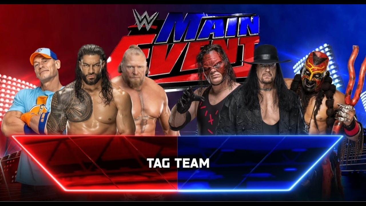 FULL MATCH - JOHN CENA & ROMAN REIGNS & BROCK LESNAR VS KANE & UNDERTAKER & BOOGEYMAN #wwe #2k25