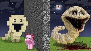 I Cheated With HUNGRY WORM in Minecraft Build Battle!