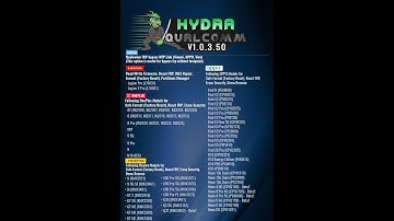 Hydra Qualcomm Tool v1 0 3 50 #Hydra Qualcomm Too update #