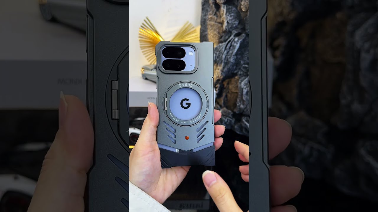 Google Pixel 10 Pro Fold case with elastic buckle design, all-aluminum alloy body, easy to install