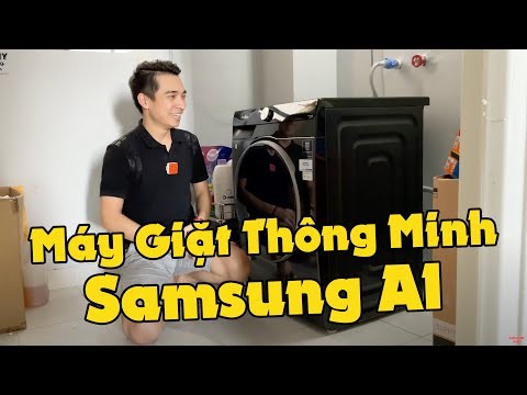 Lần đầu tiên trải nghiệm món đồ công nghệ thông minh này – Máy giặt Samsung AI!