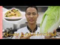 Le chef wang vous apprend   feuilles de chine sautes au vinaigre  un plat classique cuisine asmr