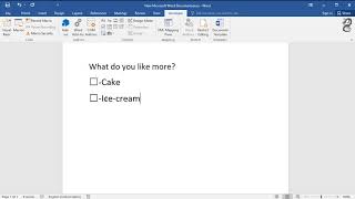 How to Create a Word Survey: Make question paper in word with checkbox screenshot 3