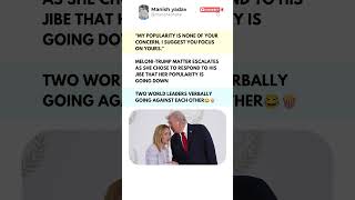 Meloni Claps Back at Trump! 🇮🇹🇺🇸