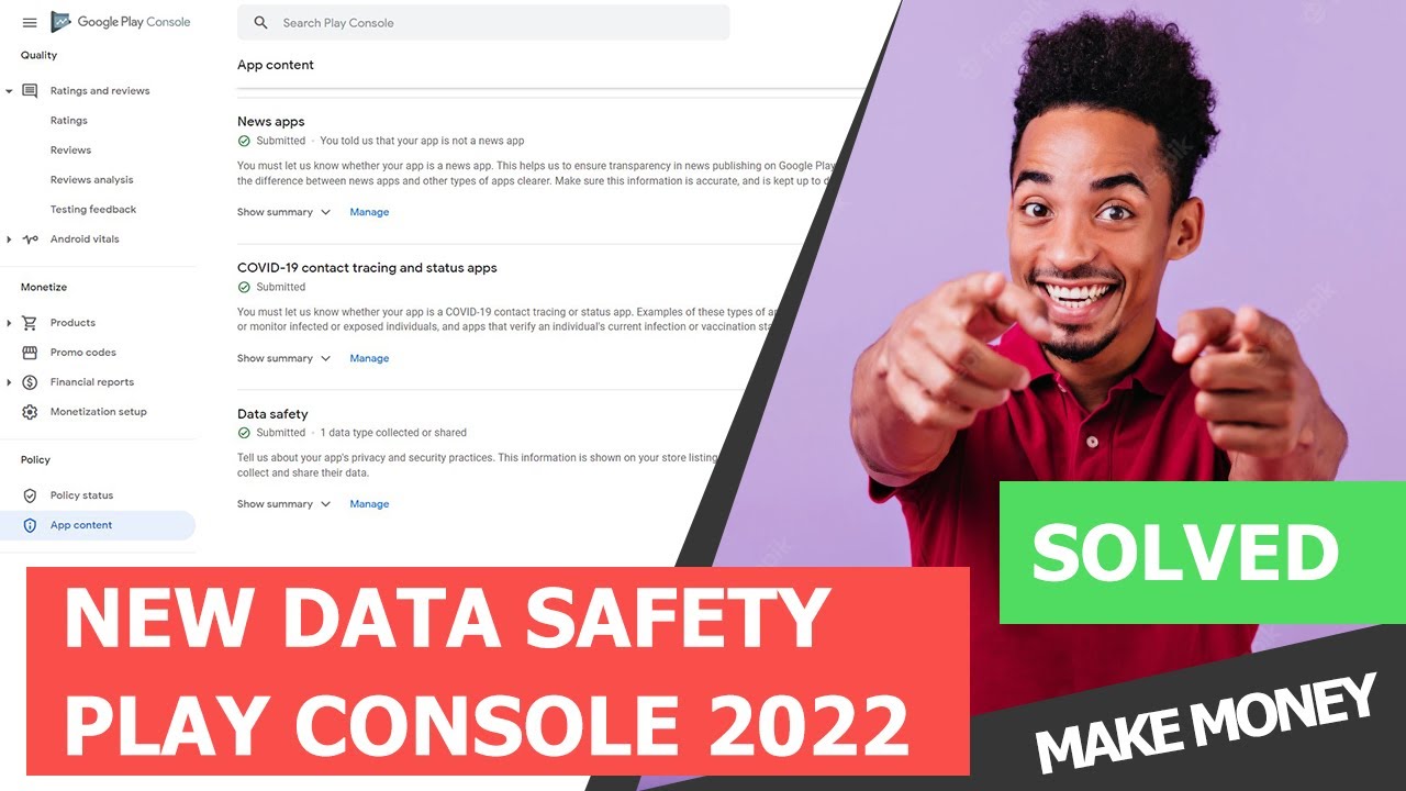 New Google Play Console Updates Data Safety | Solved - data safety ...