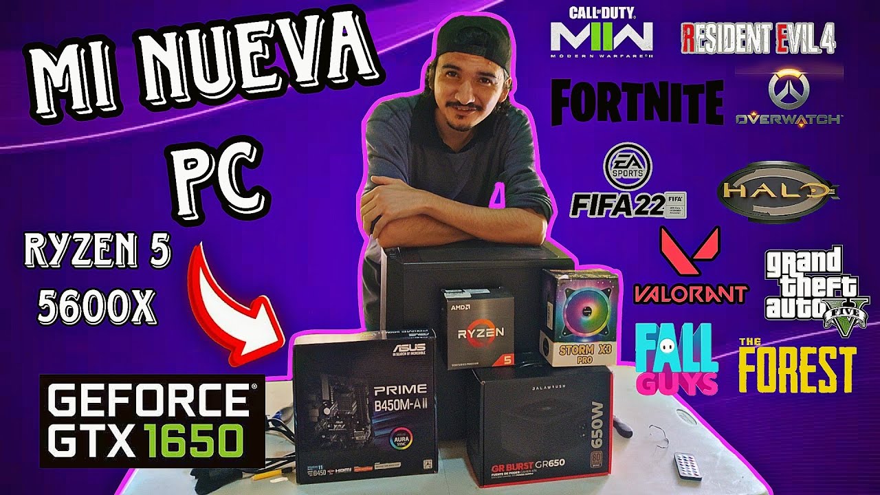 ARMANDO MI NUEVA PC GAMER | Ryzen 5 5600X + GTX 1650 | Con @omarcota28 ...