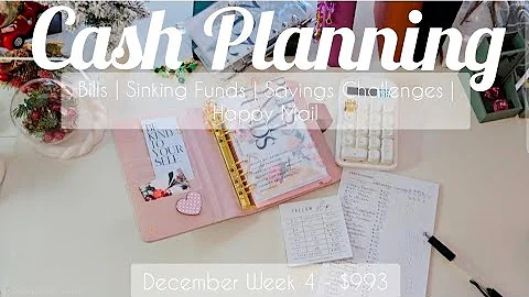 Dec Cash Planning Wk 4 | $993 | Budget with Me | Happy Mail 💌