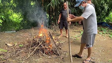 Cá trê Nướng Lai Rai Vài Ly Rượu Đế Ngoài Vườn | Sông Quê #2