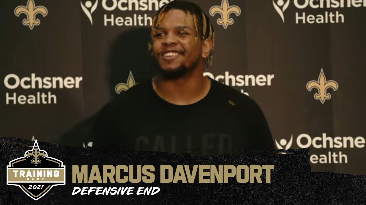 Marcus Davenport 'Working to be the Best' | Saints Training Camp 2021