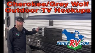 Pete's RV Quick Tips | Cherokee/Grey Wolf Outdoor TV Hookups