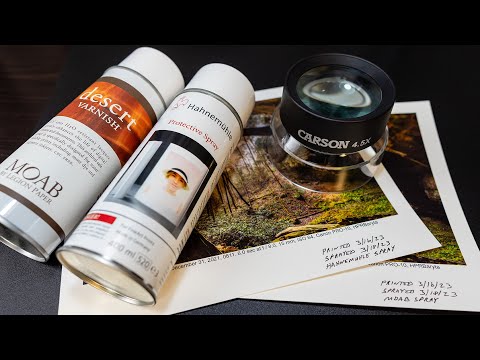 Fine Art Inkjet Prints | Hahnemuhle Protective Spray vs. Moab Desert Varnish