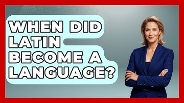 When Did Latin Become A Language? - The Language Library