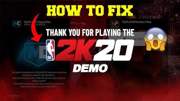 How To Fix The "Thank You For Playing The 2K20 Demo" Screen | MAKE UNLIMITED BUILDS!!