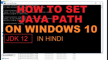 How to set JAVA JDK path in windows 10 || in hindi