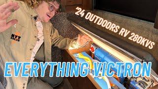 INSTALLING A FULL VICTRON SUITE  including batteries! | 2024 Outdoors RV 280KVS