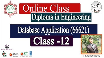 Database Application (66621) Class 12 | 2nd CMT Department | Skills Portal Bangladesh | HR Bangla
