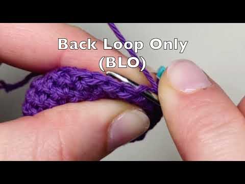 How to work Back Loop Only for Amigurumi (BLO crochet stitch)