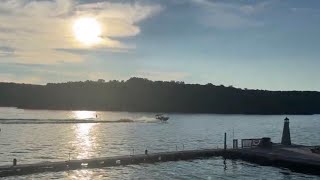 Sunset Wakeboarding Tricks on Lake Hopatcong!  👍✨🚤💫
