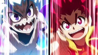 Lui VS Hyuga - Beyblade Burst Sparking Super King Episode 14