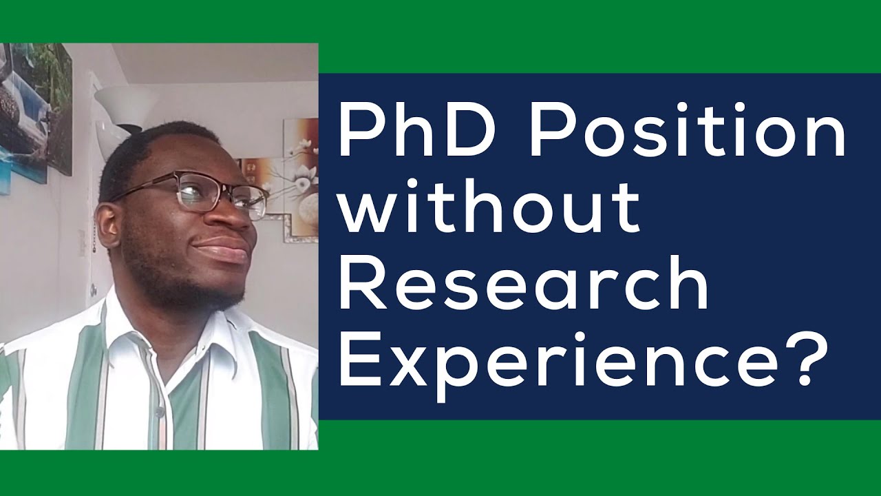can you apply for phd without research experience