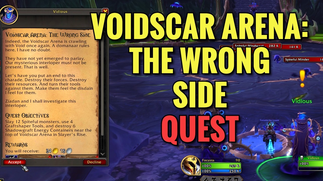 Voidscar Arena: The Wrong Side Quest (WoW Midnight)