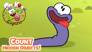 Count Hidden Object - Om Nom Stories: Wormy Apple
