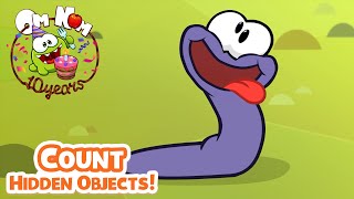 Count Hidden Object - Om Nom Stories: Wormy Apple