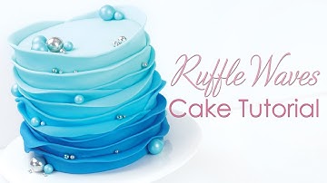 Fondant Ruffles - Wave Technique Cake Tutorial