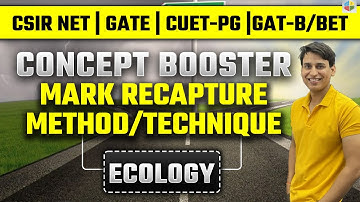 MARK RECAPTURE METHOD / TECHNIQUE | CONCEPT BOOSTER CSIR NET DEC 2024 | BY PARAM SIR