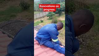 time to work guys let's do it together #renovation #roof #rrules #funnyshorts