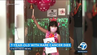 7-year-old girl dies after monthslong battle with rare brain cancer