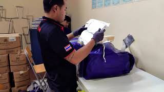Life raft servicing