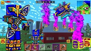 Pixel Gun 3D - Only Gold Chests and Violet Premium Chests and Clan Legend Set (Battle Royale)