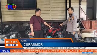 KURANG DARI 24 JAM, UNIT RESKRIM POLSEK BANGKO RINGKUS M PELAKU CURANMOR