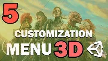 3D CUSTOMIZATION MENU IN UNITY - TUTORIAL - #5