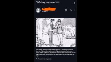 SSB Interview: TAT Story Self  Evaluation.