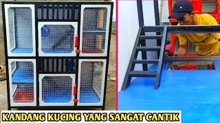 Membuat Kandang Kucing Dengan Desain Yang Cantik & Menarik | Beautiful Cat Cage