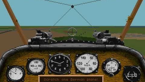 RED BARON PC Sopwith Camel vs Albatros gameplay game old