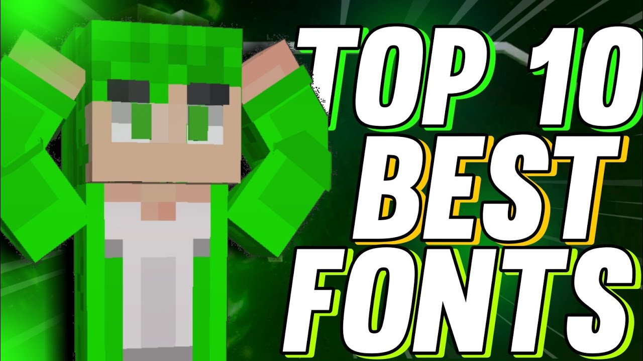 Top 10 Fonts for gaming videos 😍
