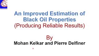 New Approach to Calculating Black Oil properties